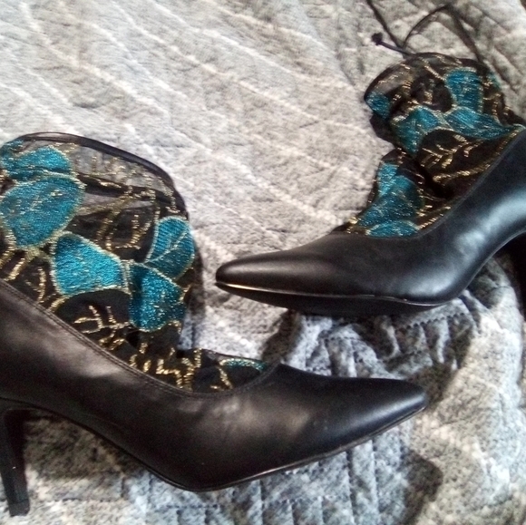 Ashros women's black gladiator heels. NWOT Size 9M - Picture 4 of 7